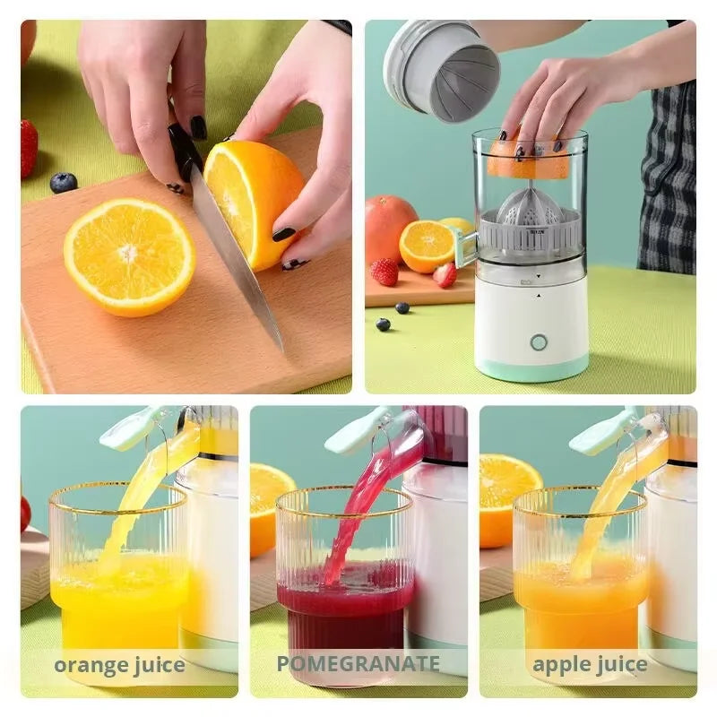 Portable Usb Automatic Juicer Small Multifunctional Juice Residue Separation And Charging Bidirectional Spiral Juicer Cup
