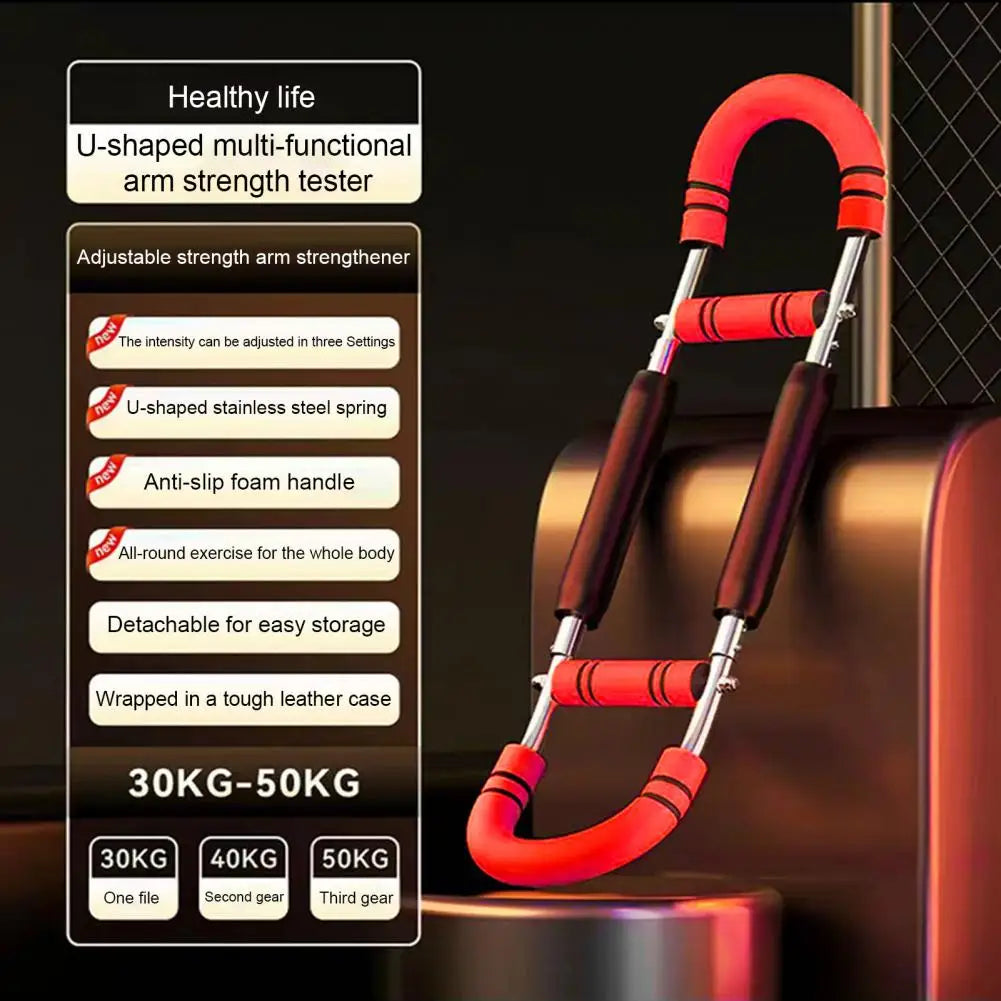 Twister Arm Trainer 3 Levels Adjustable Resistance Men Chest Workout Equipment Portable Power Twister Bar Arm Workout Equipment