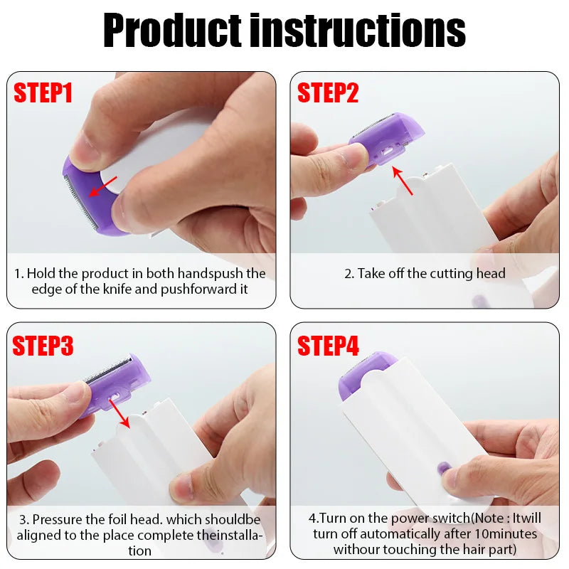Rechargeable Epilator Hair Removal Kit Laser Touch Hair Removal Device Womens Body Face And Leg Hand Shaver Hair Removal Devices