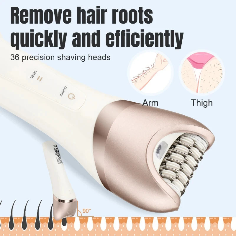 Unicorn6in1Hair trimmers women under are Body Shavers Rechargeable Cordless Electric Skin Hair Epilator Face Hand Legs Underarms