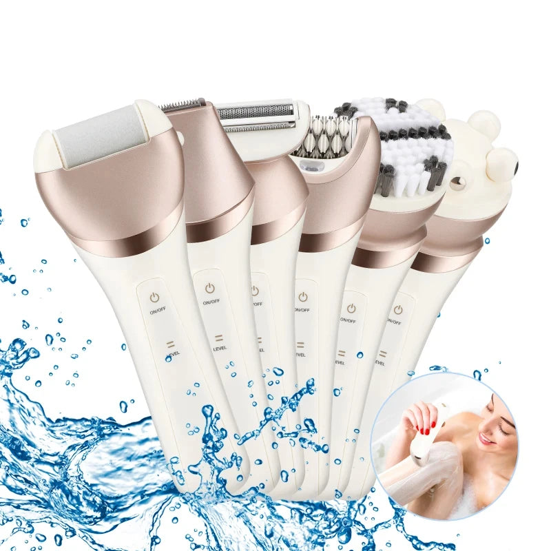 Unicorn6in1Hair trimmers women under are Body Shavers Rechargeable Cordless Electric Skin Hair Epilator Face Hand Legs Underarms