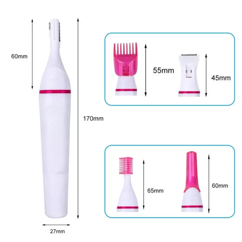 5 In 1 Set Women Epilator Eyebrow Trimmer Female Ladies Shaver Hair Removal Shaver Machine Face Depilador Bikini Depilatory Tool