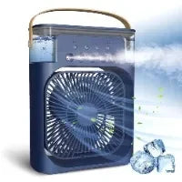 3 In 1 Summer Cooling Fan Portable Desktop Humidifier USB Mini Air Conditioners Night Light Water Mist For Home Or Office
